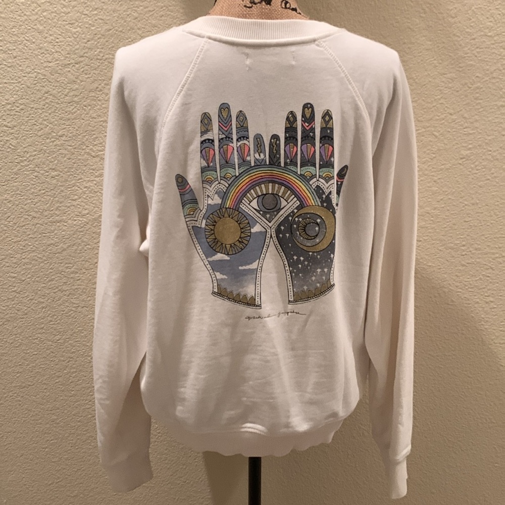 Spiritual Gangster “Trust Your Soul” Limited Edition Hand Pullover Sweatershirt - Picture 2 of 9